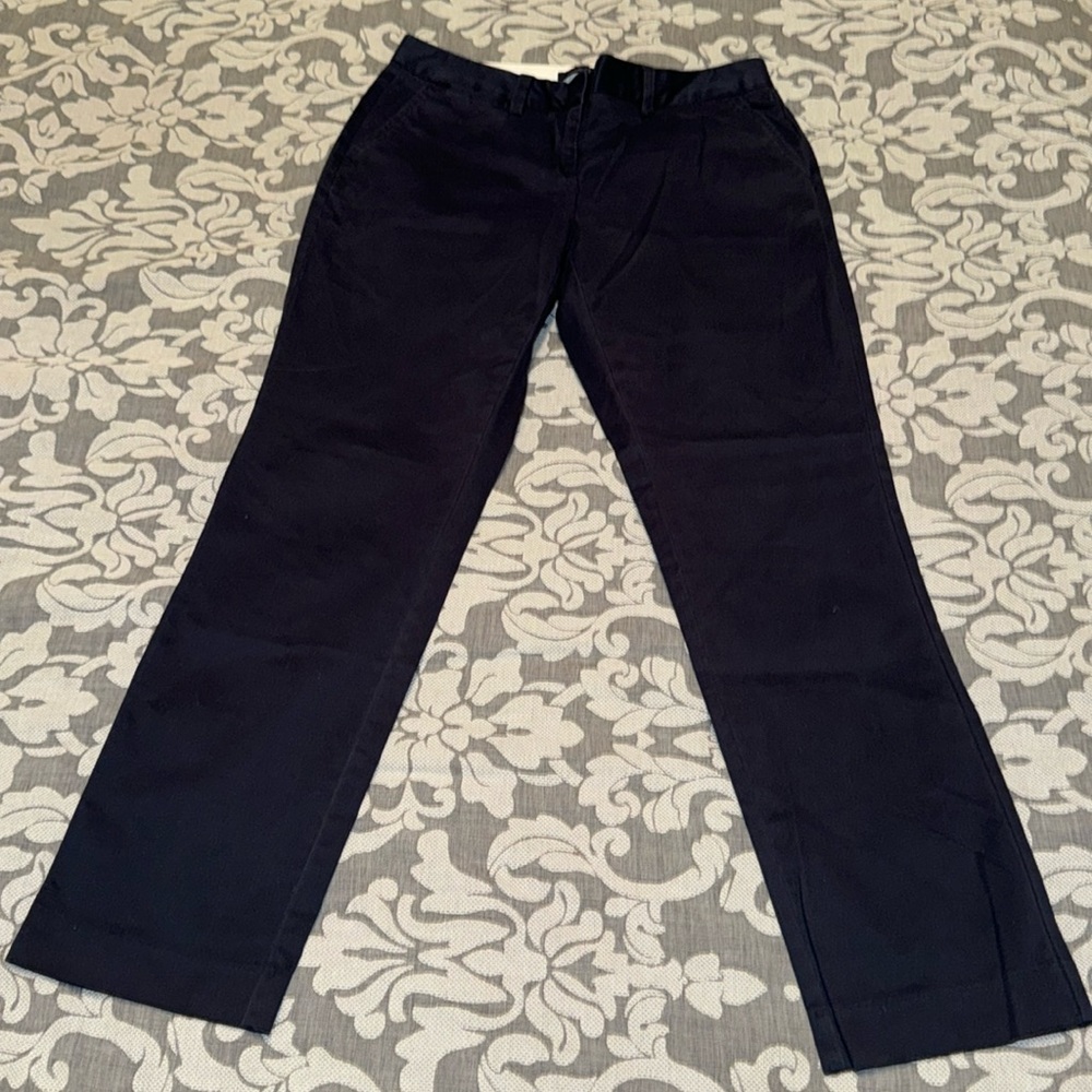Land’s End Navy Blue Mid Rise Straight Leg Chinos ✨Like New✨